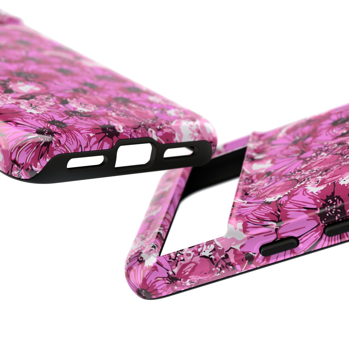 Pink Petal Garden Phone Case (iPhone/Google Pixel) | Phone Case, Pink Daisy Design