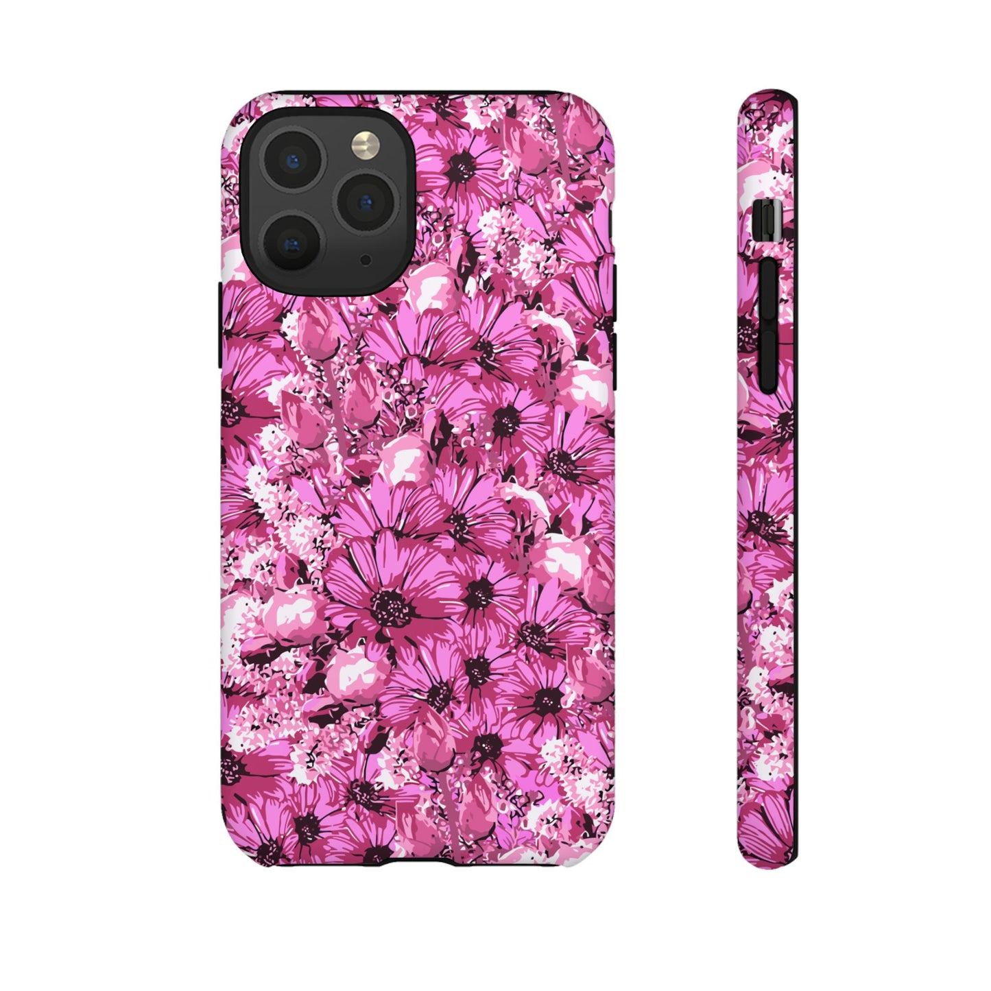 Pink Petal Garden Phone Case (iPhone/Google Pixel) | Phone Case, Pink Daisy Design