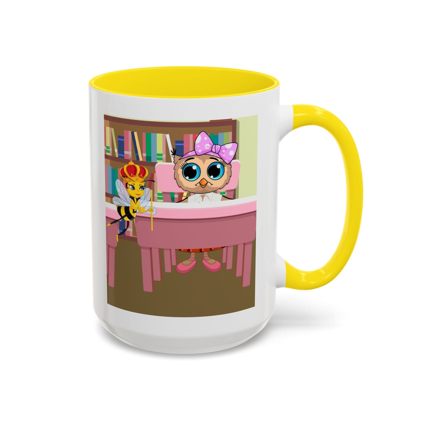 Loretta Owl and Miss Honey Mug | Accent Coffee Mug
