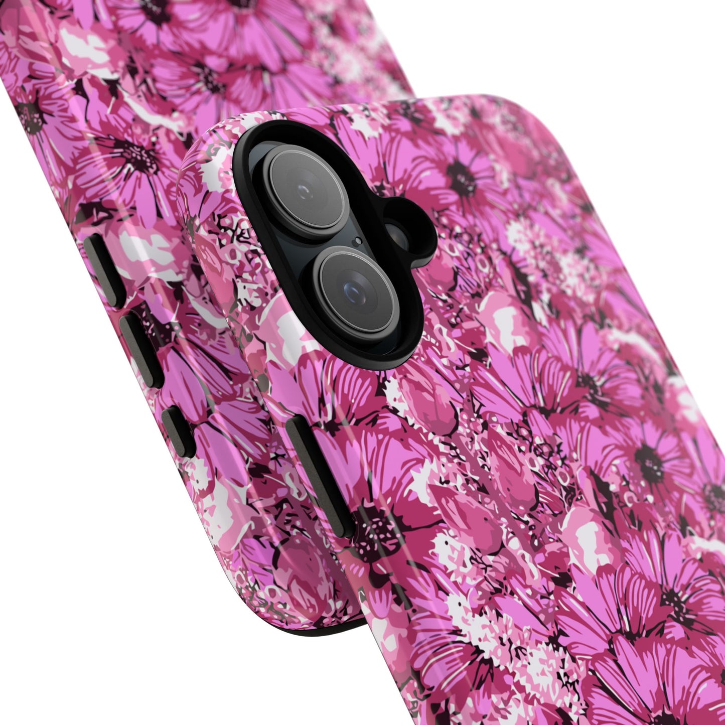 Pink Petal Garden Phone Case (iPhone/Google Pixel) | Phone Case, Pink Daisy Design