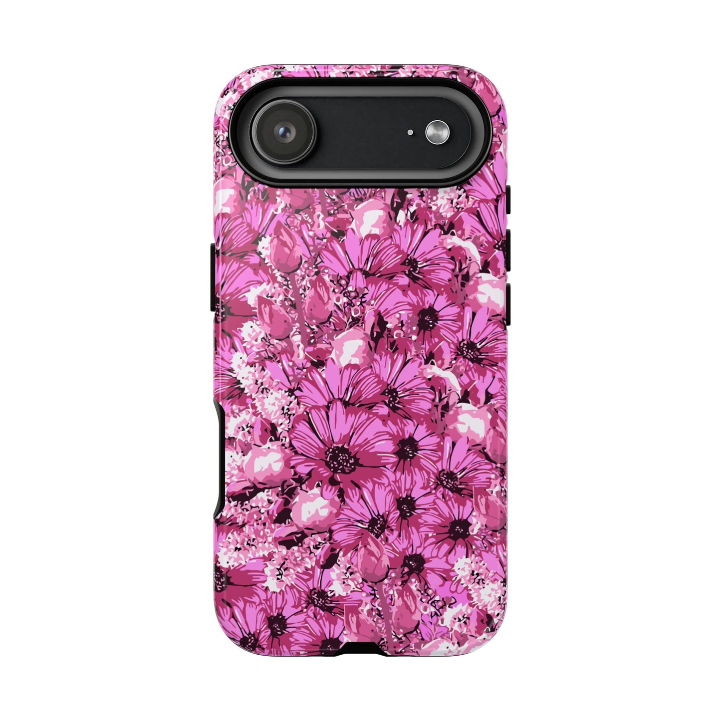 Pink Petal Garden Phone Case (iPhone/Google Pixel) | Phone Case, Pink Daisy Design