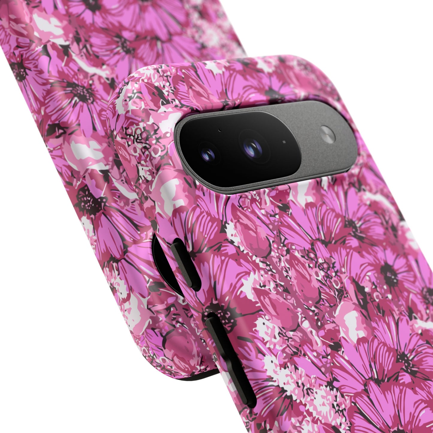 Pink Petal Garden Phone Case (iPhone/Google Pixel) | Phone Case, Pink Daisy Design
