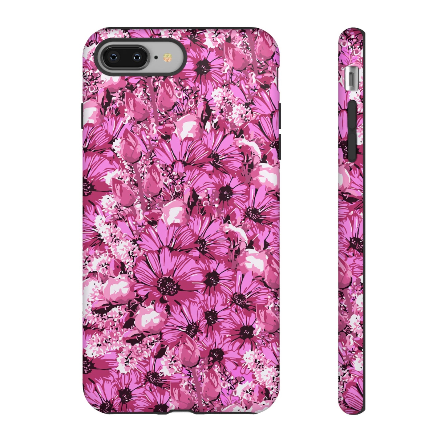 Pink Petal Garden Phone Case (iPhone/Google Pixel) | Phone Case, Pink Daisy Design