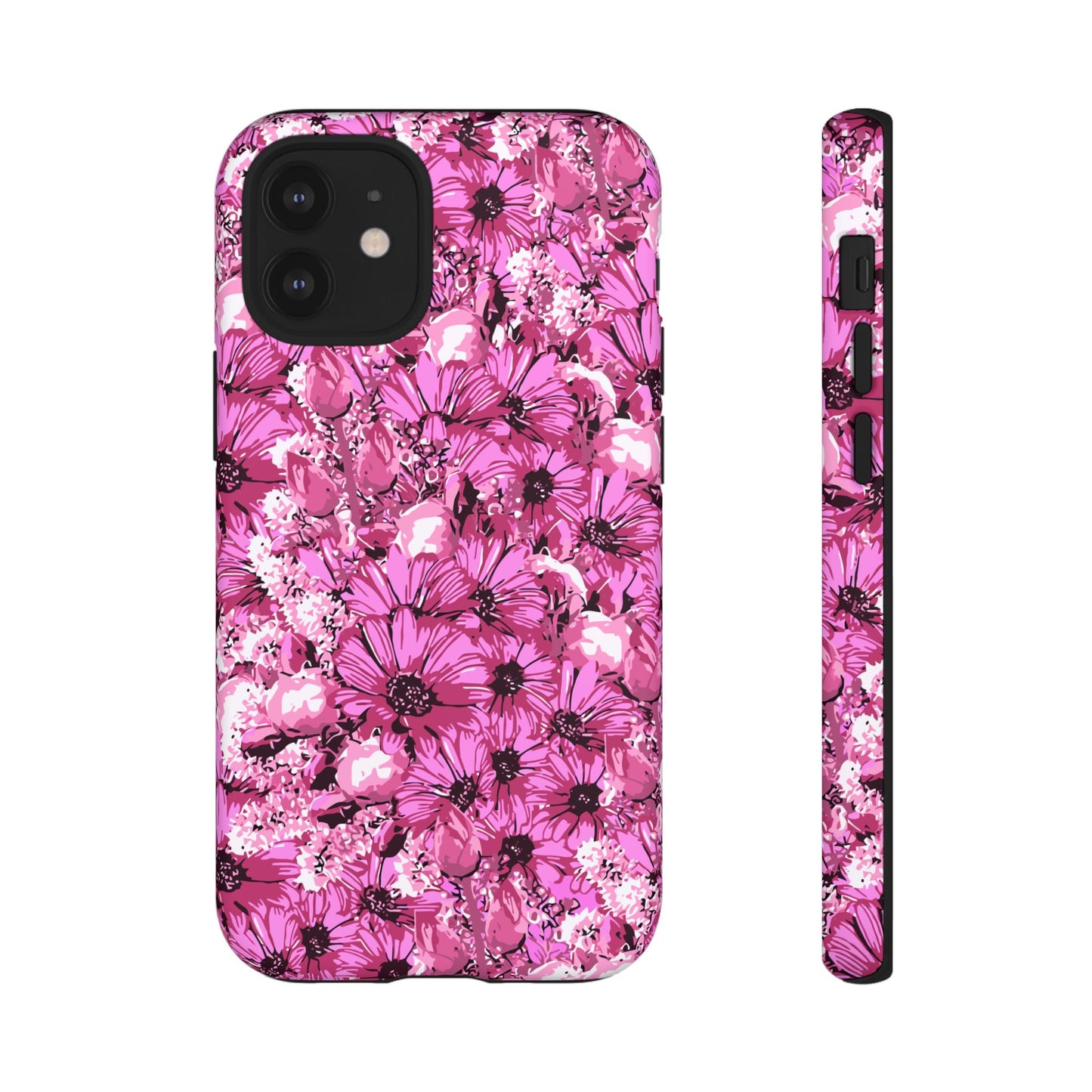 Pink Petal Garden Phone Case (iPhone/Google Pixel) | Phone Case, Pink Daisy Design