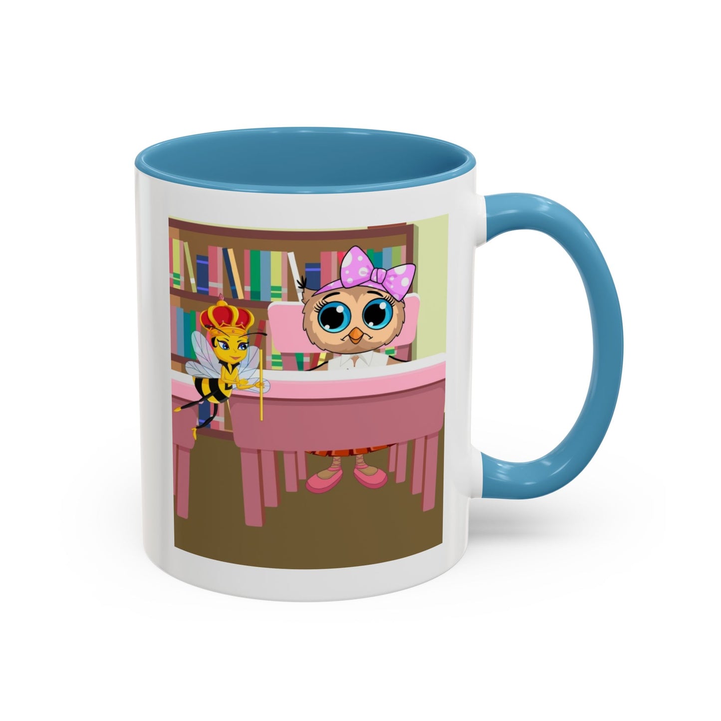 Loretta Owl and Miss Honey Mug | Accent Coffee Mug