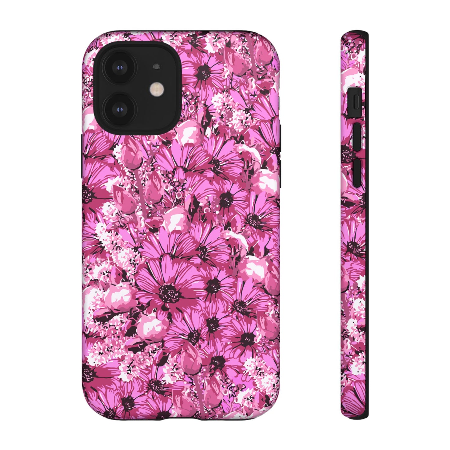Pink Petal Garden Phone Case (iPhone/Google Pixel) | Phone Case, Pink Daisy Design