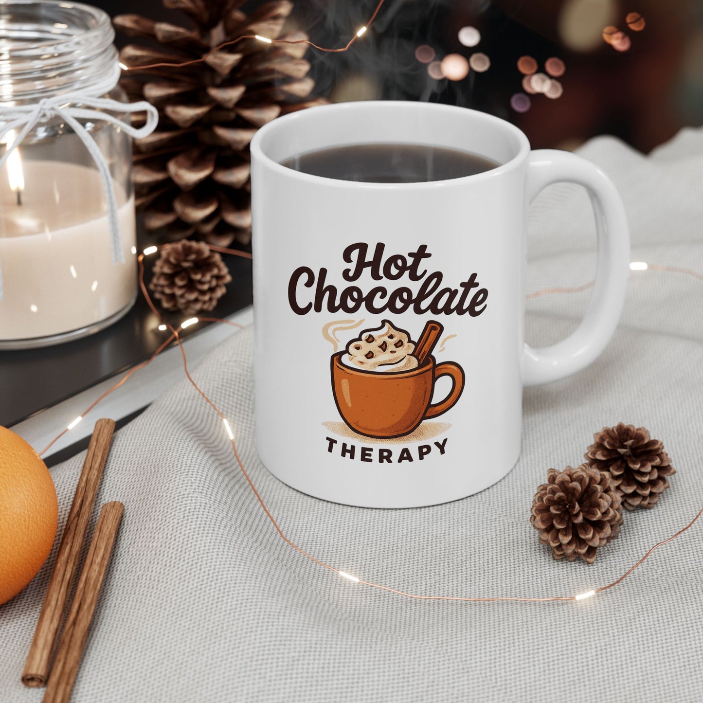 Copy of Hot Chocolate Therapy Mug | Ceramic Coffee Cup (11oz, 15oz)