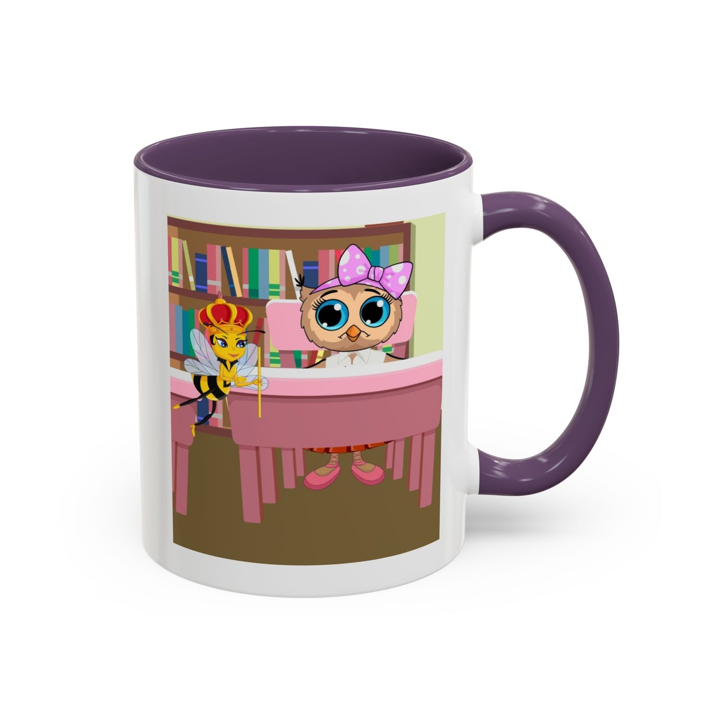 Loretta Owl and Miss Honey Mug | Accent Coffee Mug