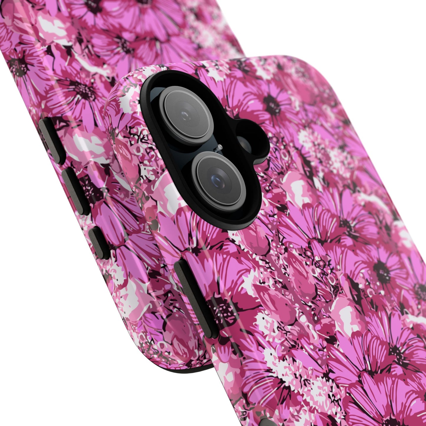 Pink Petal Garden Phone Case (iPhone/Google Pixel) | Phone Case, Pink Daisy Design
