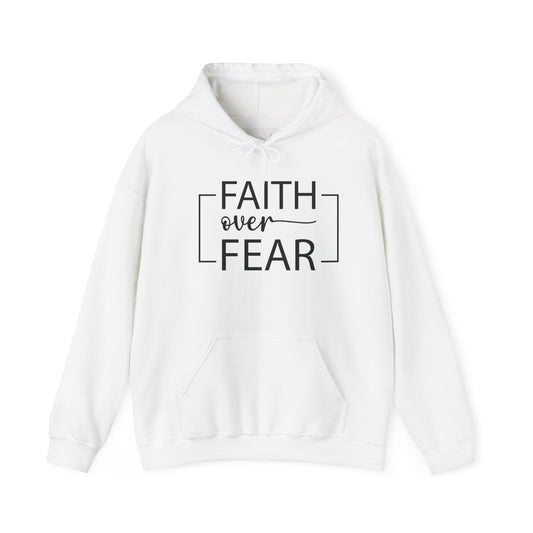 Faith Over Fear Hoodie Sweatshirt | Inspirational Hoodie, Motivational Gift, Everyday Wear, Spiritual Comfort Clothing