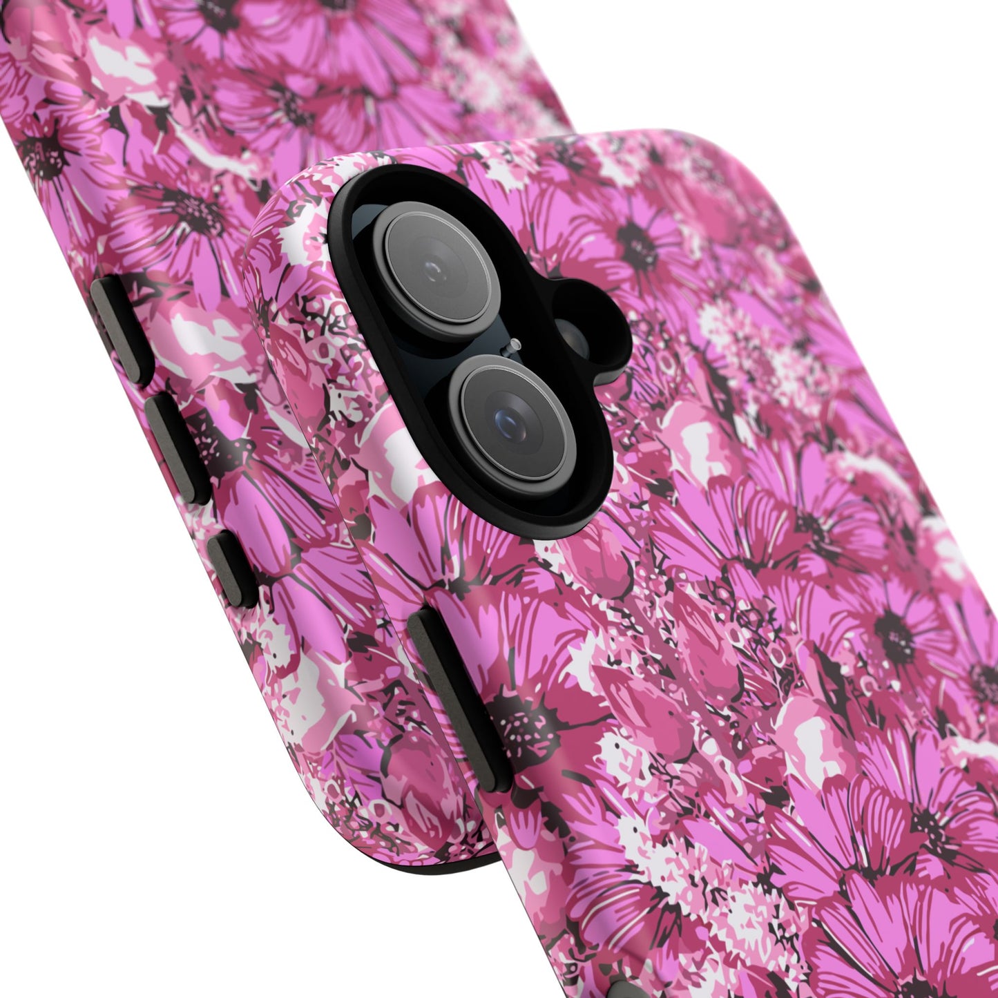 Pink Petal Garden Phone Case (iPhone/Google Pixel) | Phone Case, Pink Daisy Design
