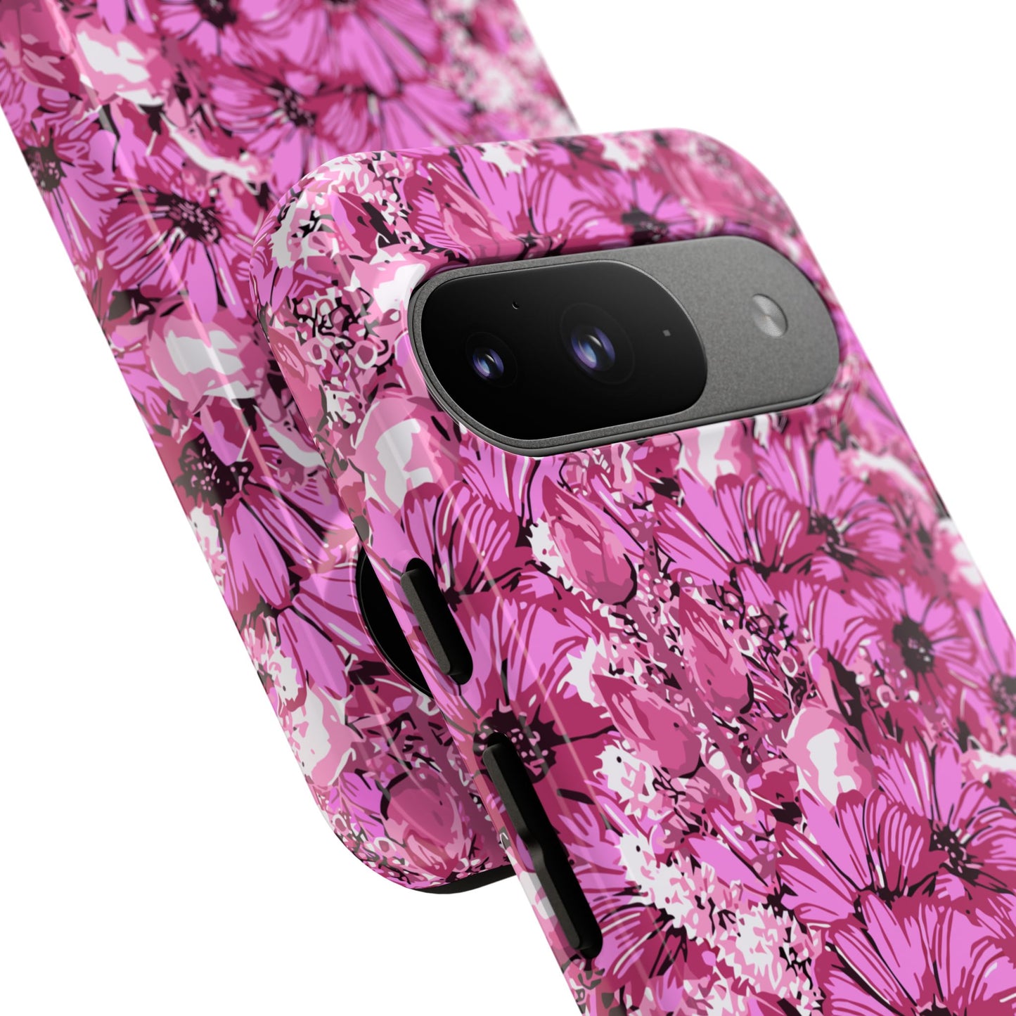 Pink Petal Garden Phone Case (iPhone/Google Pixel) | Phone Case, Pink Daisy Design