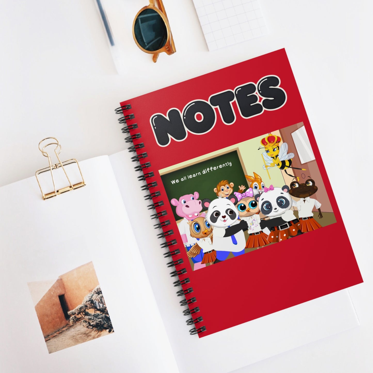 Loretta Owl and Friends Notebook | Spiral Ruled Notes