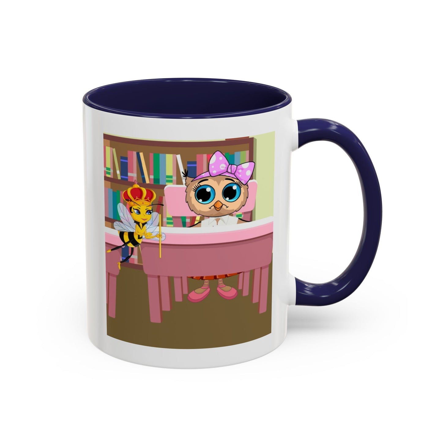 Loretta Owl and Miss Honey Mug | Accent Coffee Mug