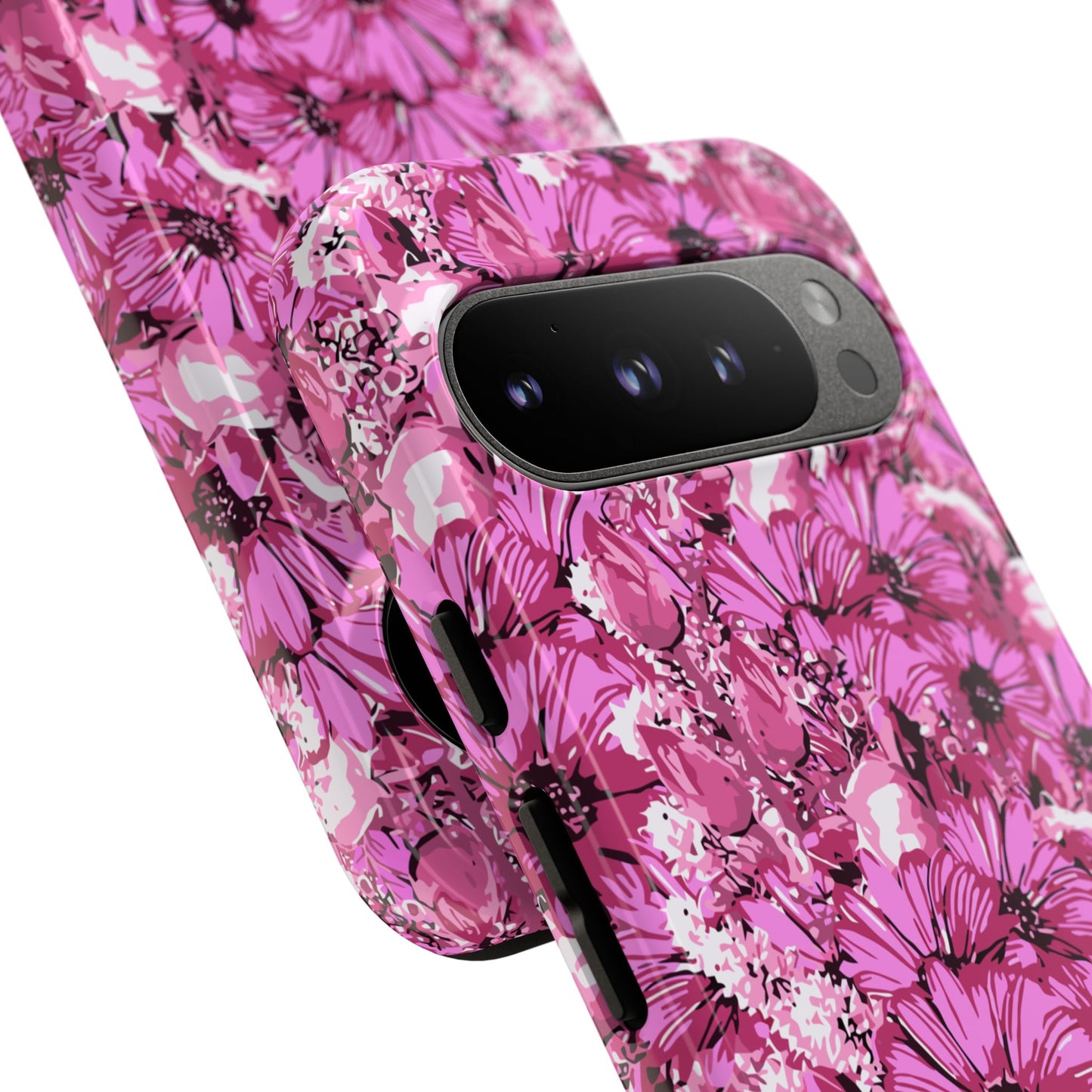 Pink Petal Garden Phone Case (iPhone/Google Pixel) | Phone Case, Pink Daisy Design