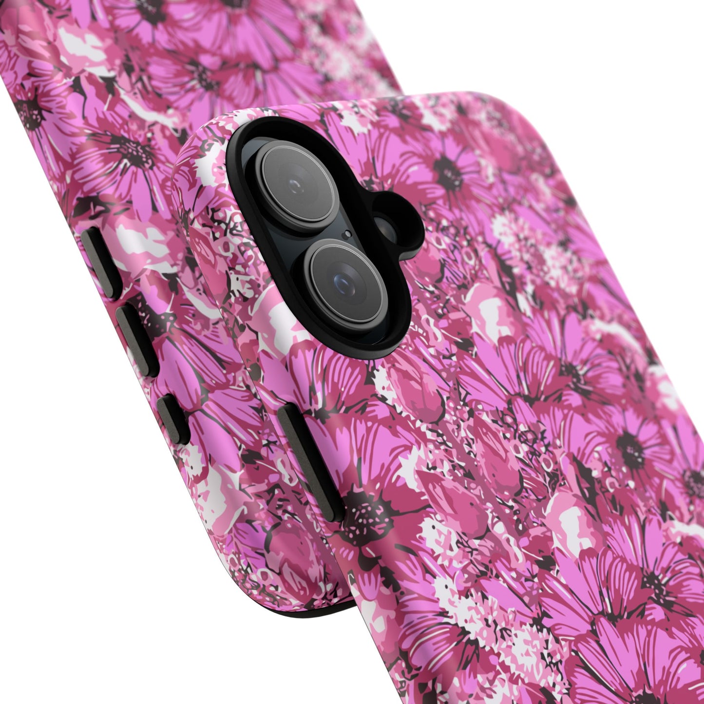 Pink Petal Garden Phone Case (iPhone/Google Pixel) | Phone Case, Pink Daisy Design