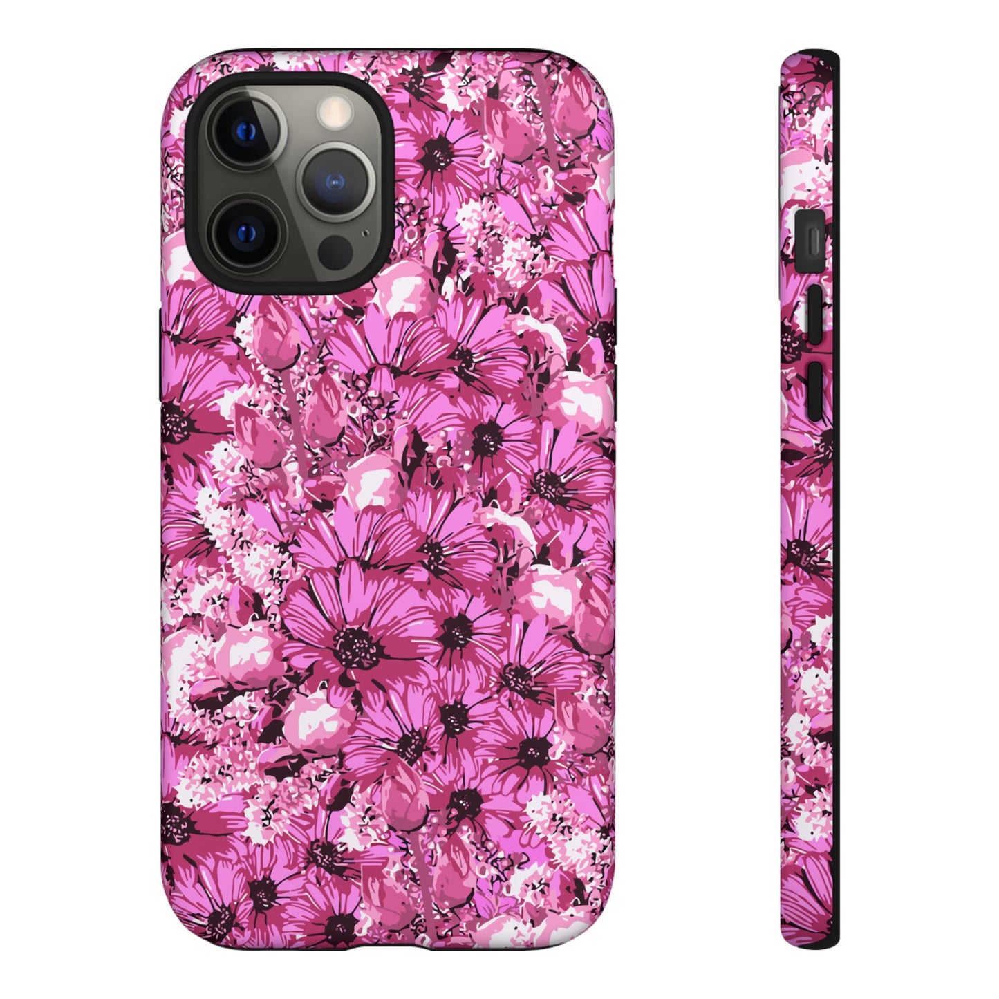 Pink Petal Garden Phone Case (iPhone/Google Pixel) | Phone Case, Pink Daisy Design